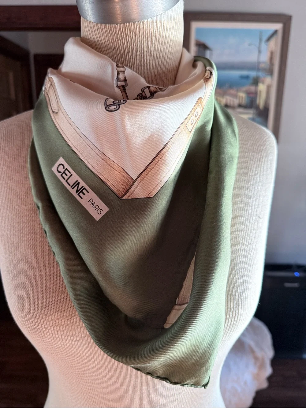 Celine Les Fontaux des Champions Silk Scarf